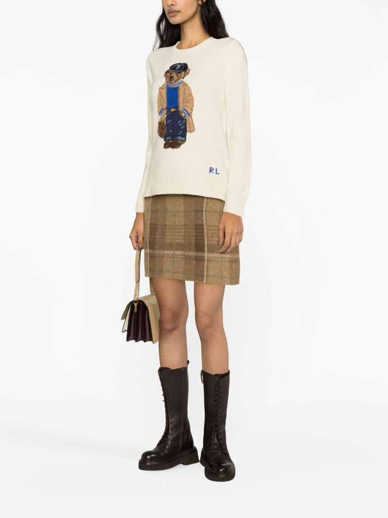 Neutral Polo Bear Wool Sweater