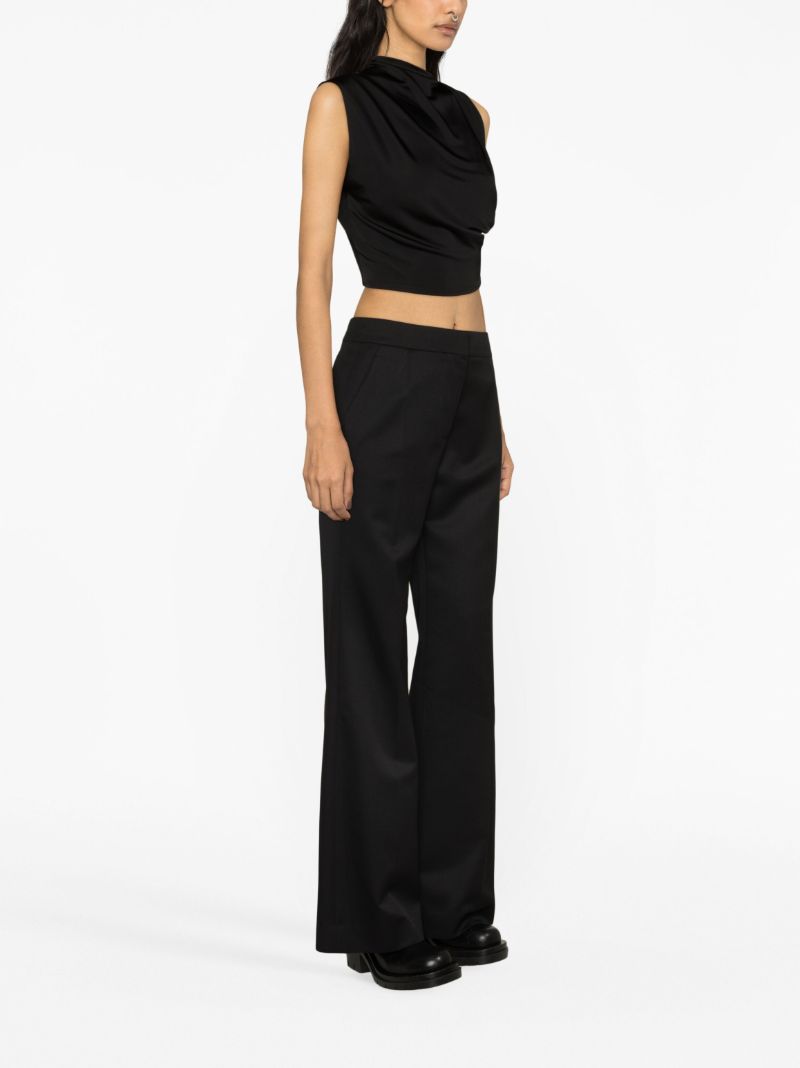 Black Flared Trousers