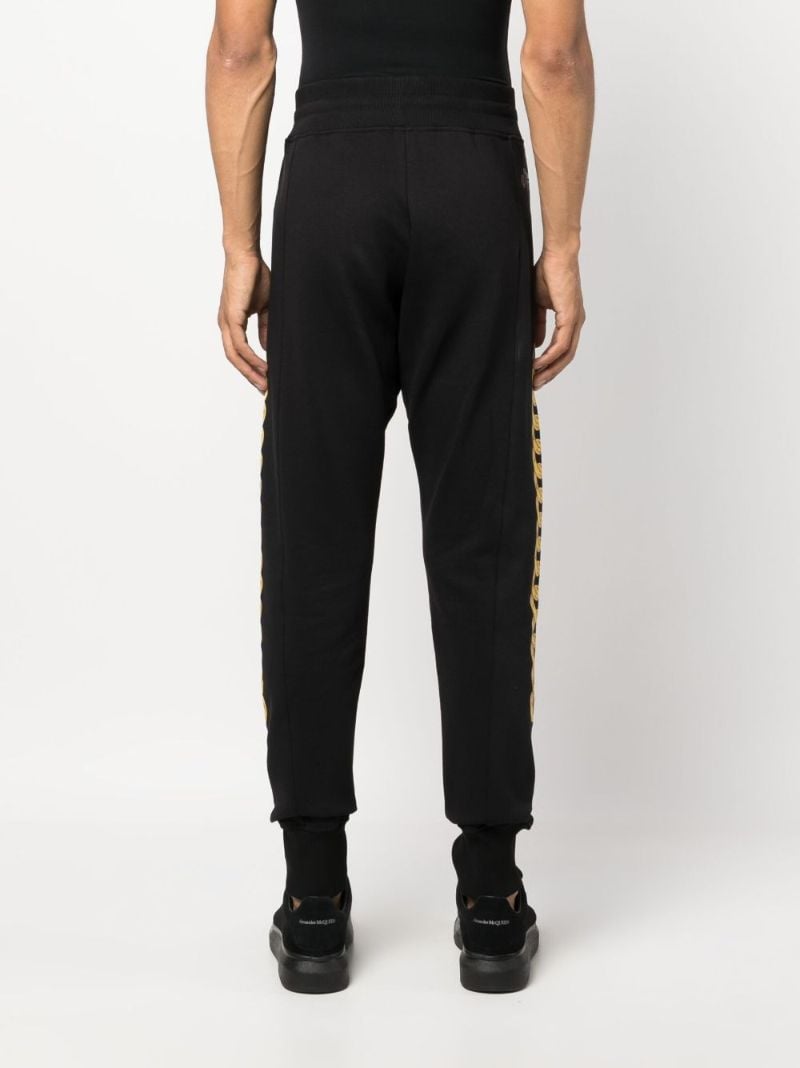 Black Chain-print Cotton Sweatpants