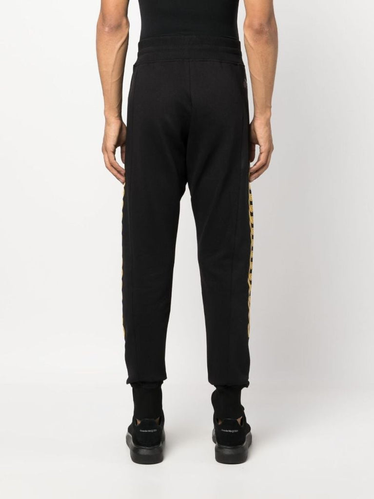 Black Chain-print Cotton Sweatpants