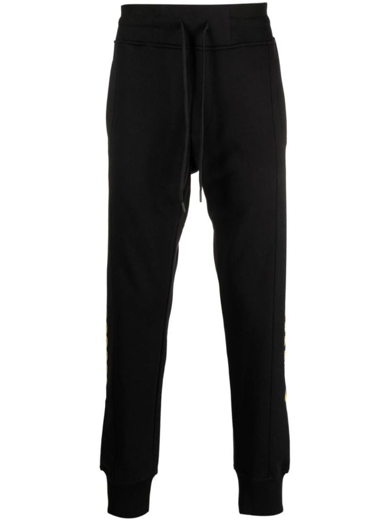 Black Chain-print Cotton Sweatpants
