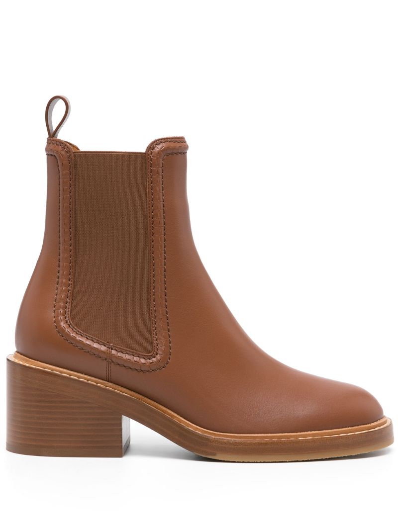 Brown Mallo 60 Leather Ankle Boots