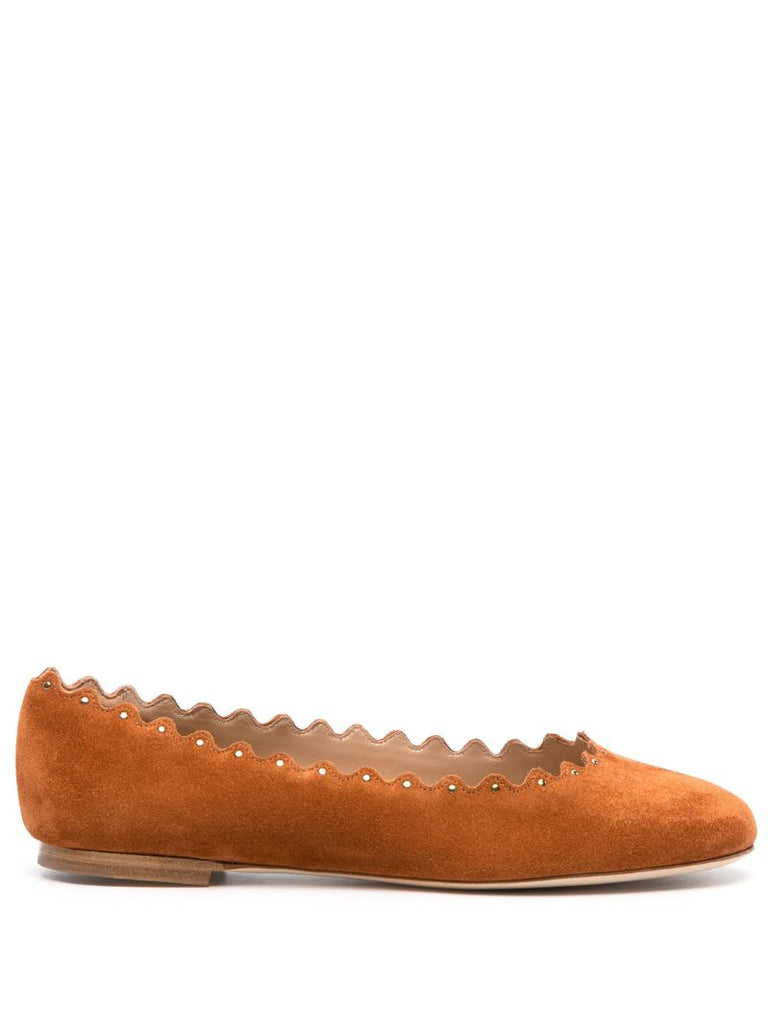 Brown Lauren Suede Ballet Flats