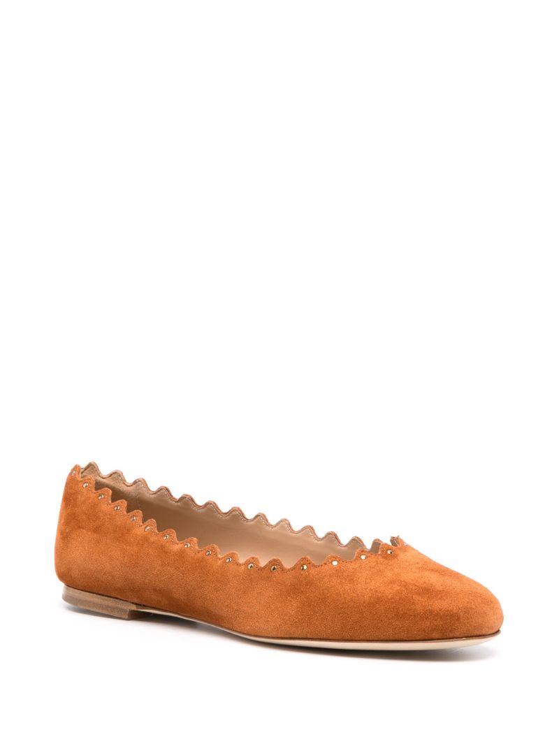 Brown Lauren Suede Ballet Flats
