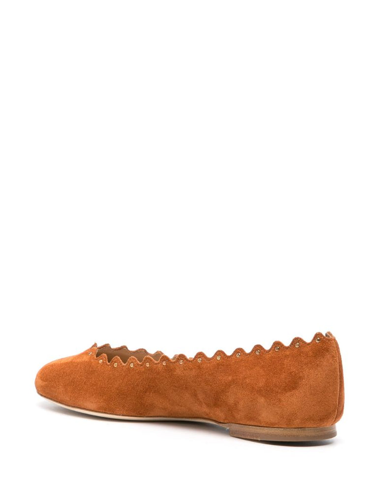 Brown Lauren Suede Ballet Flats