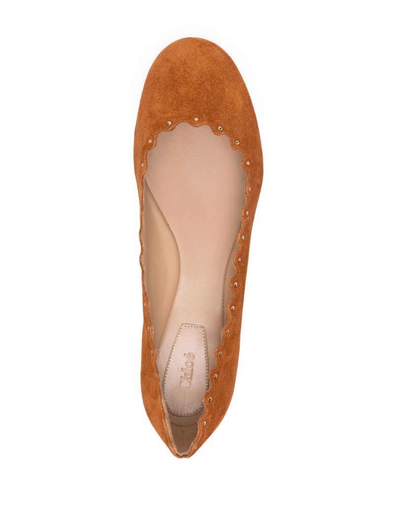 Brown Lauren Suede Ballet Flats