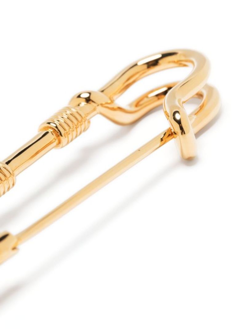 Gold-tone Safety Pin Brooch