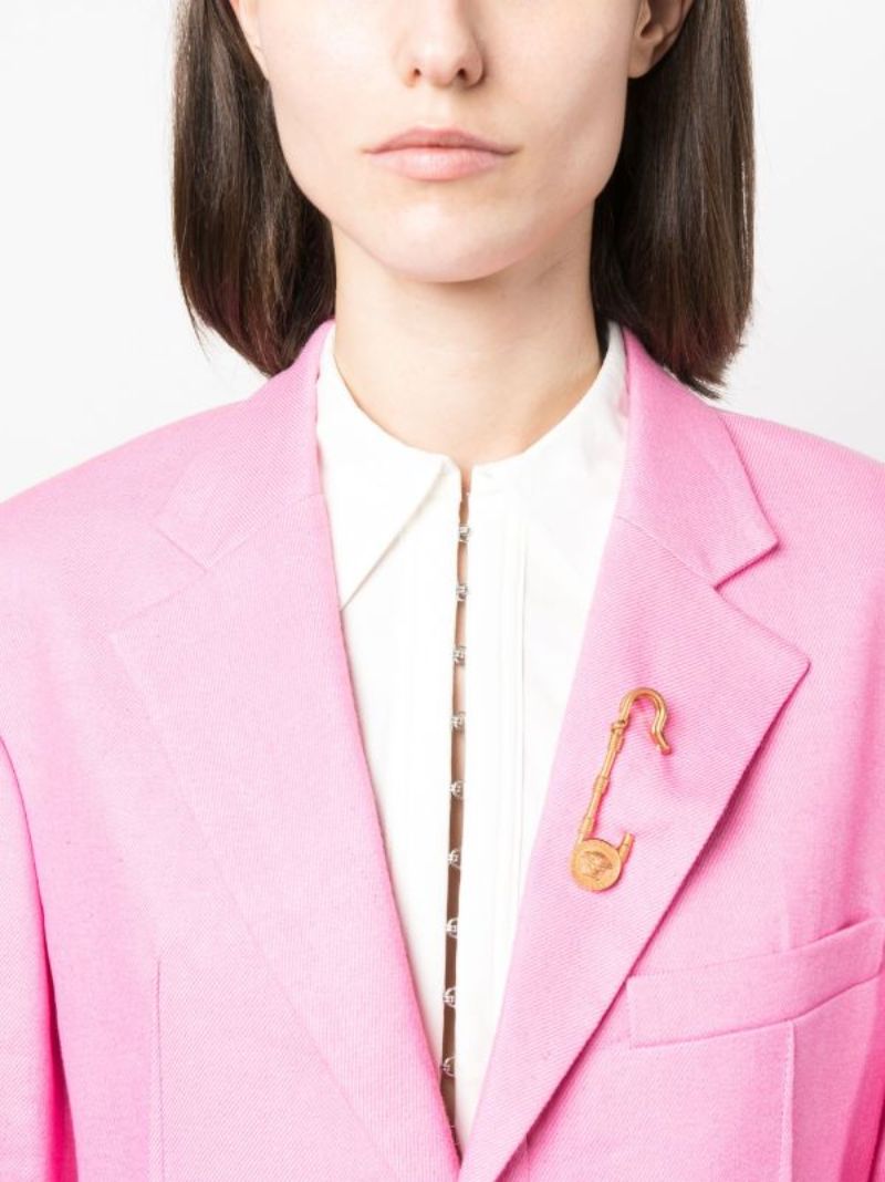 Gold-tone Safety Pin Brooch