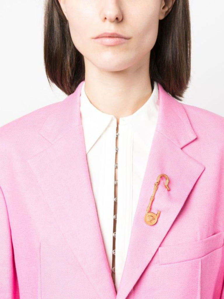 Gold-tone Safety Pin Brooch