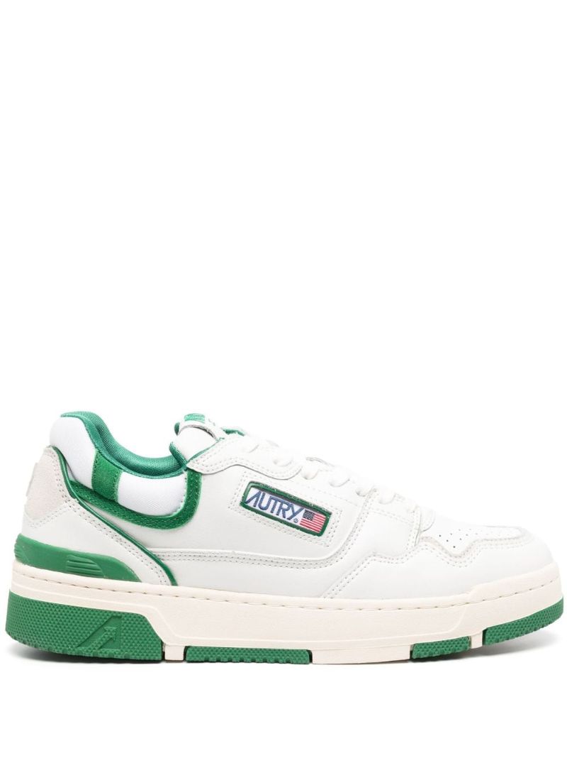 White Medalist Leather Sneakers