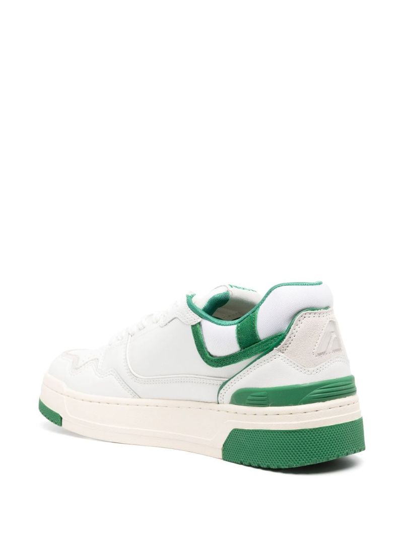 White Medalist Leather Sneakers