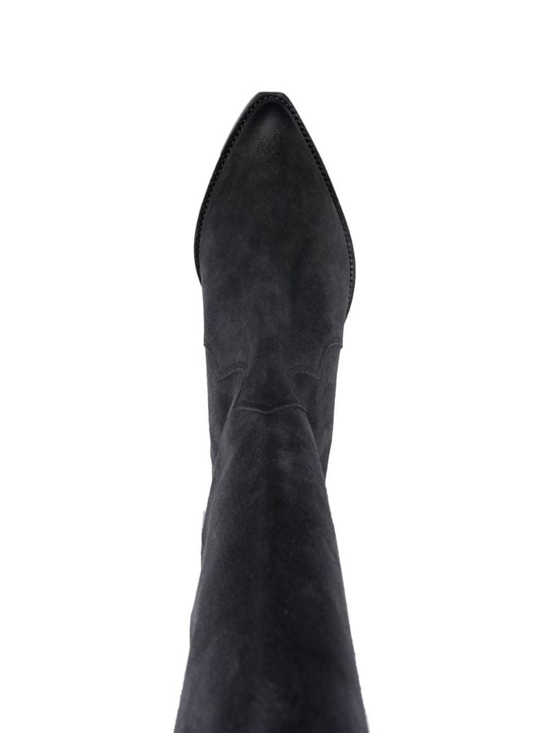 Black Denvee 41 Suede Knee-high Boots
