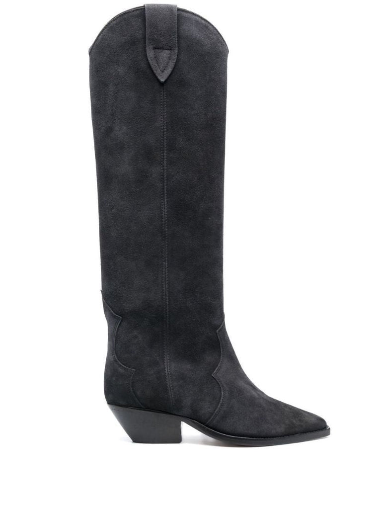 Black Denvee 41 Suede Knee-high Boots