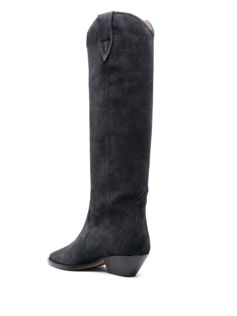Black Denvee 41 Suede Knee-high Boots
