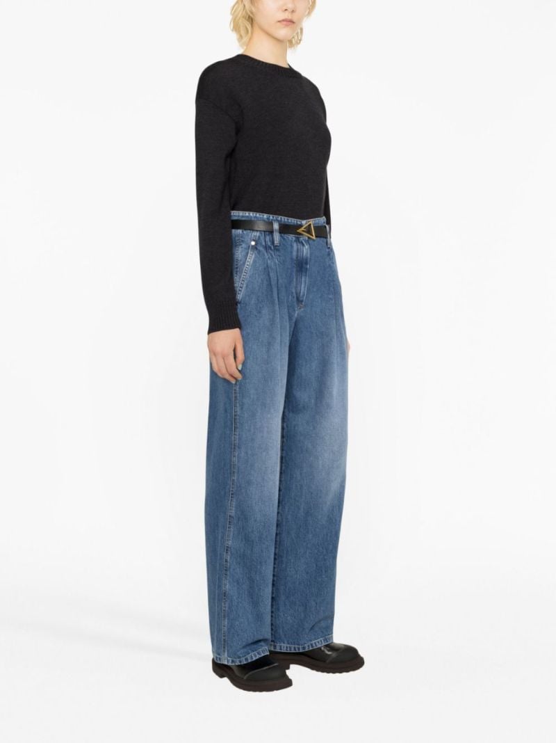 Blue Wide-leg Jeans