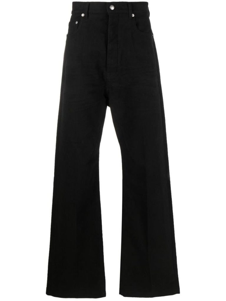 Black High Waisted Wide Leg Jeans