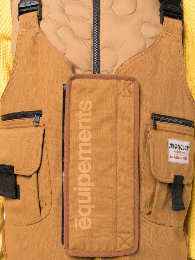 X Salehe Bembury Brown Sierpinski Layered Gilet