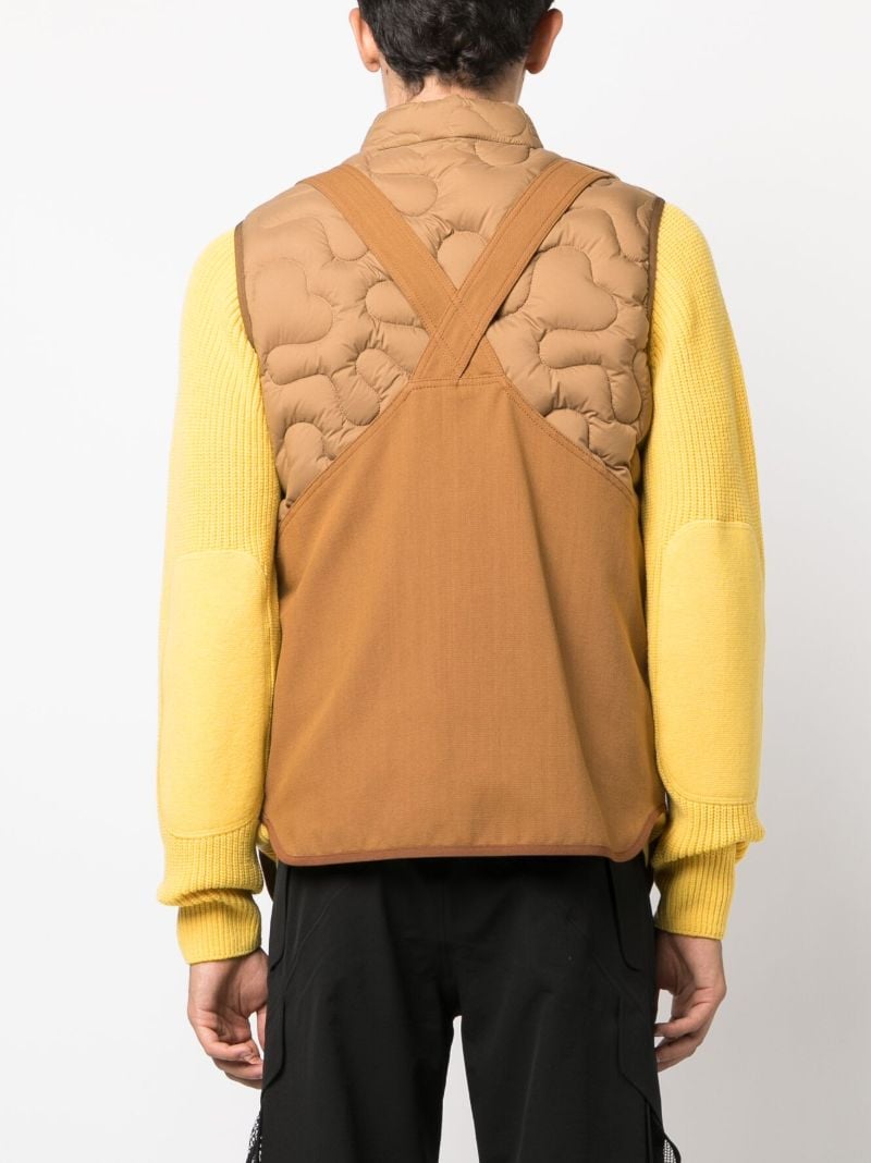 X Salehe Bembury Brown Sierpinski Layered Gilet