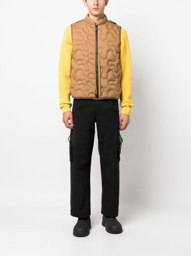 X Salehe Bembury Brown Sierpinski Layered Gilet