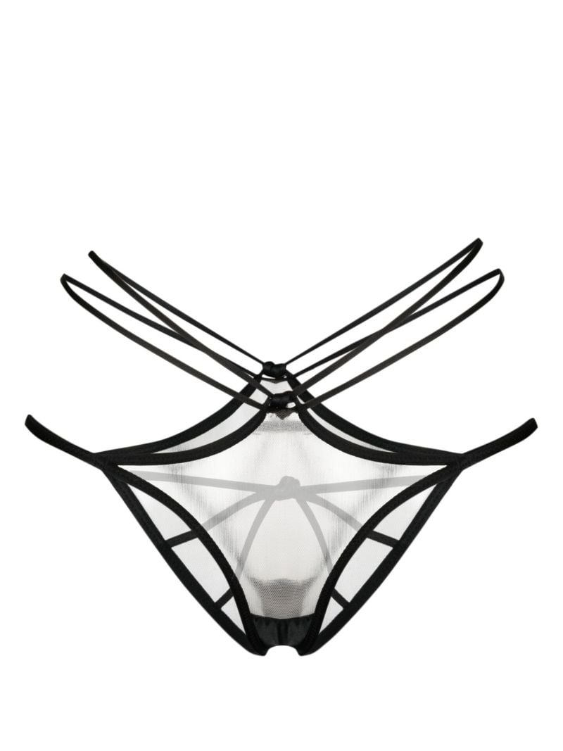 Black Ozara Tulle Briefs