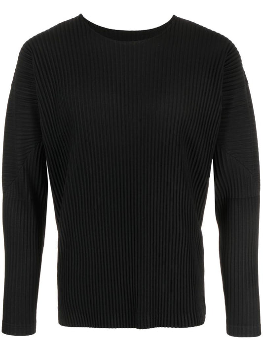 Black Basics PlissÃ_x0083_Â© T-shirt