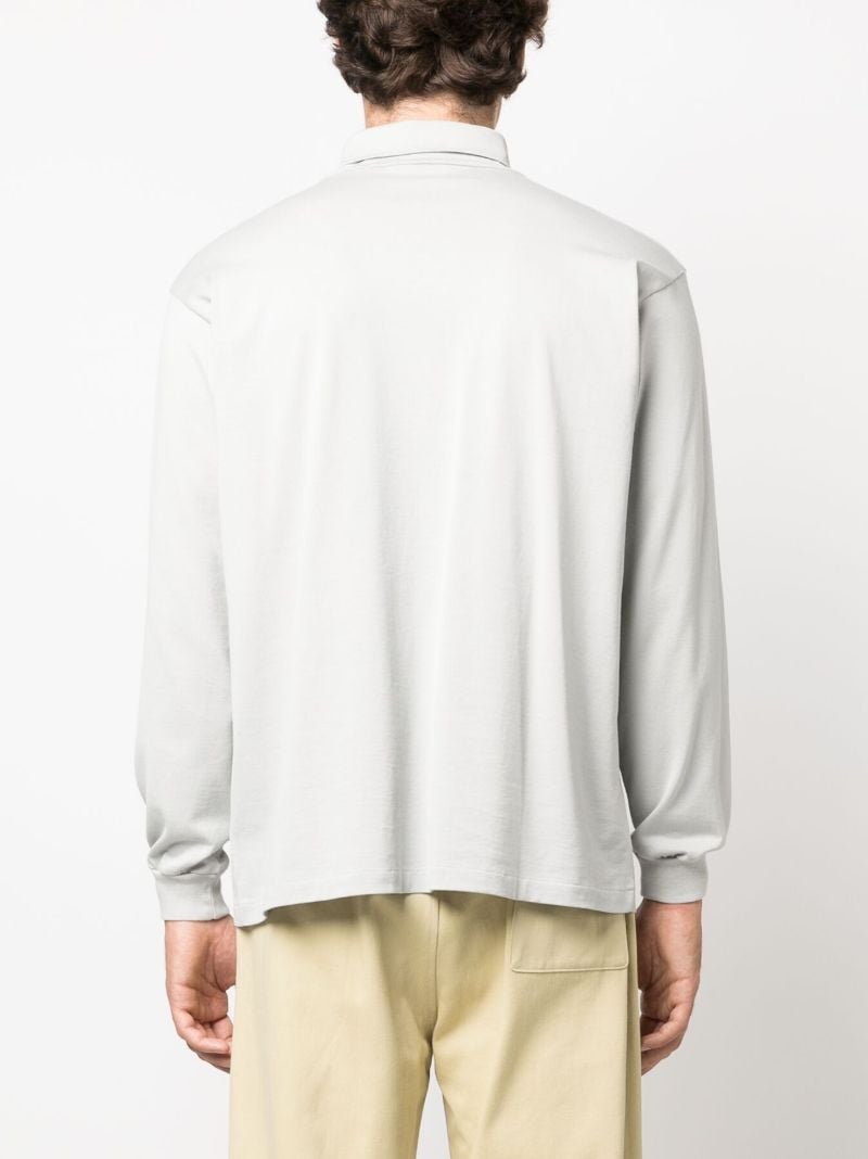 Grey Long-sleeve Cotton T-shirt
