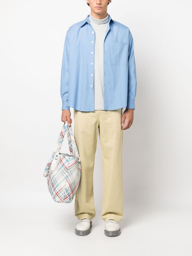 Yellow Washed Cotton Chinos