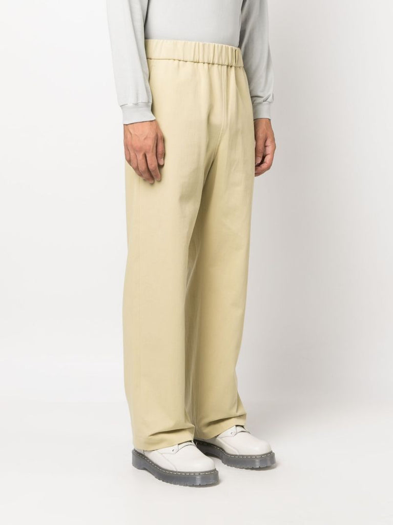 Yellow Washed Cotton Chinos
