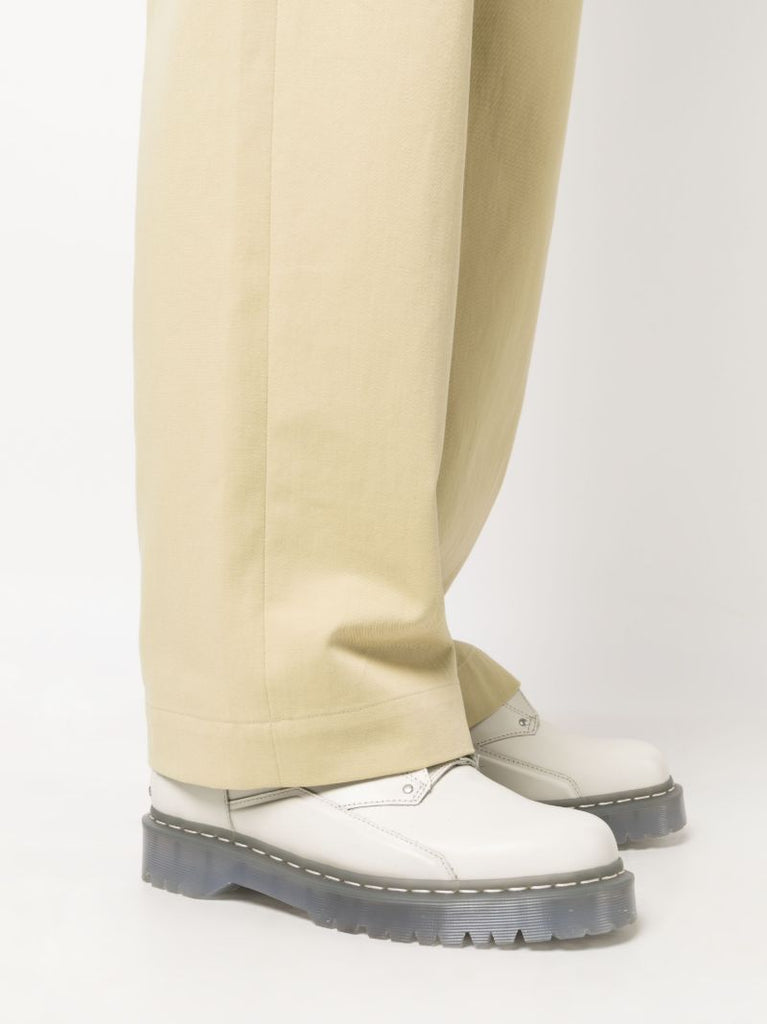 Yellow Washed Cotton Chinos