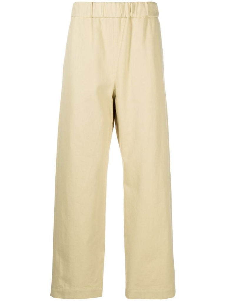 Yellow Washed Cotton Chinos