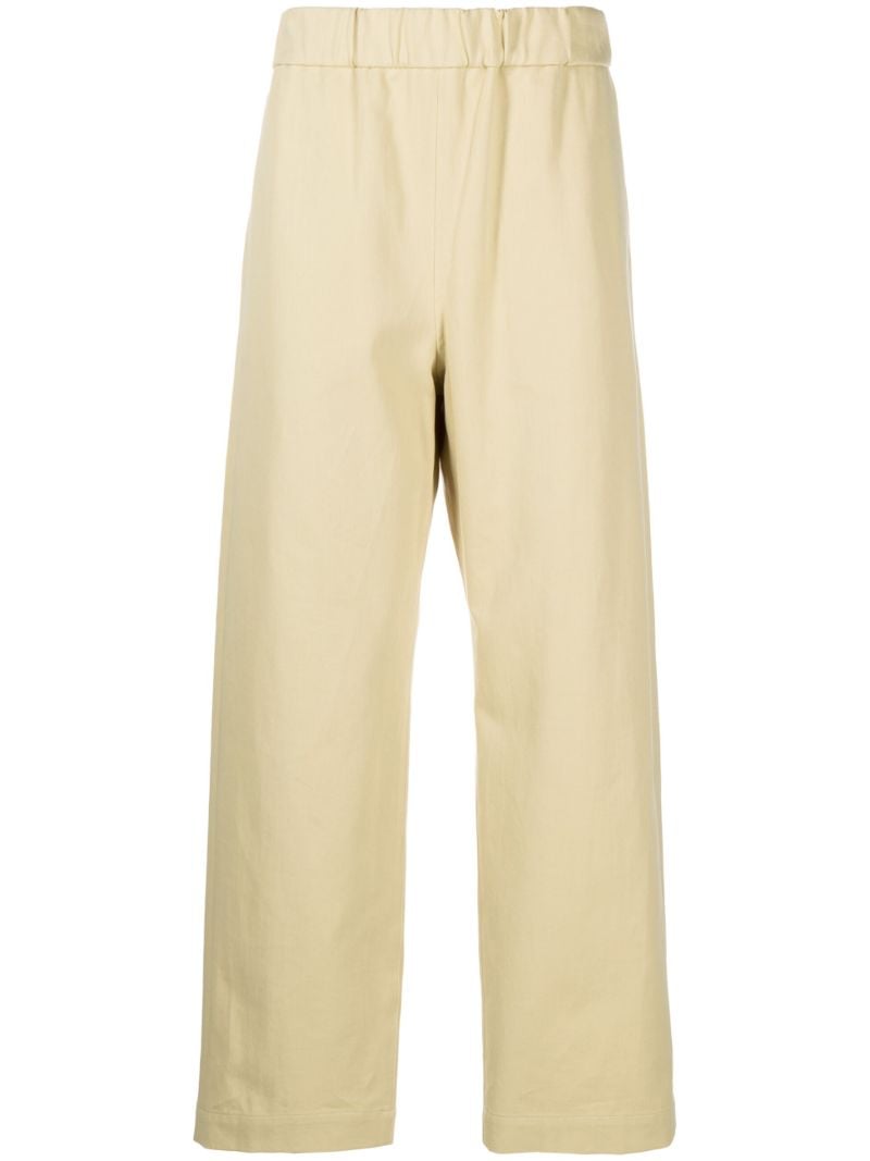 Yellow Washed Cotton Chinos