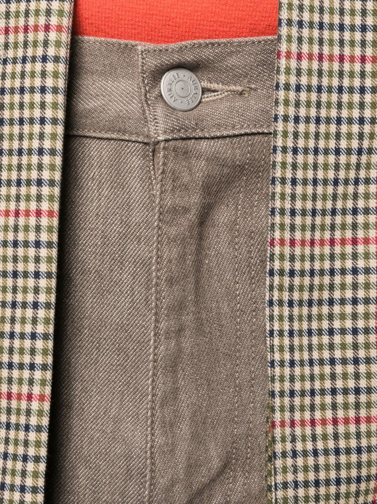 Brown Hard Twist Straight-leg Jeans