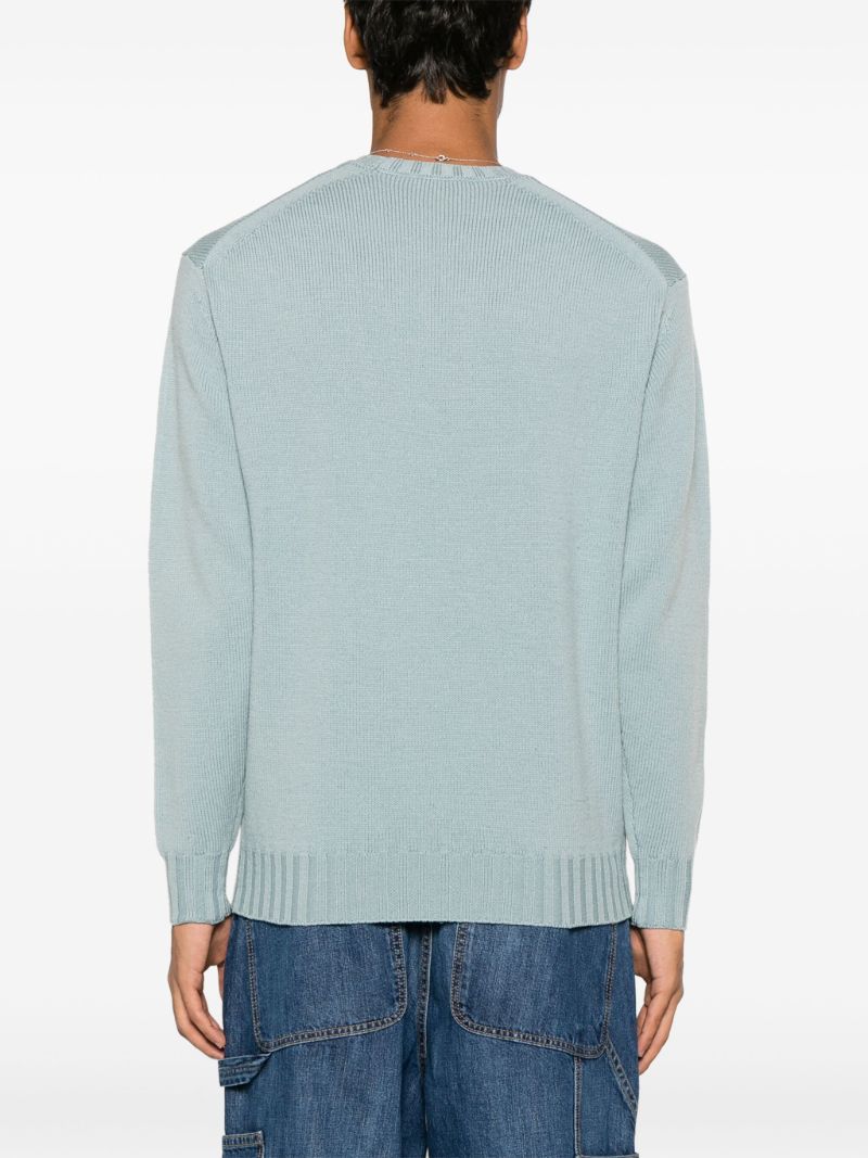 Blue Merino-wool Sweater
