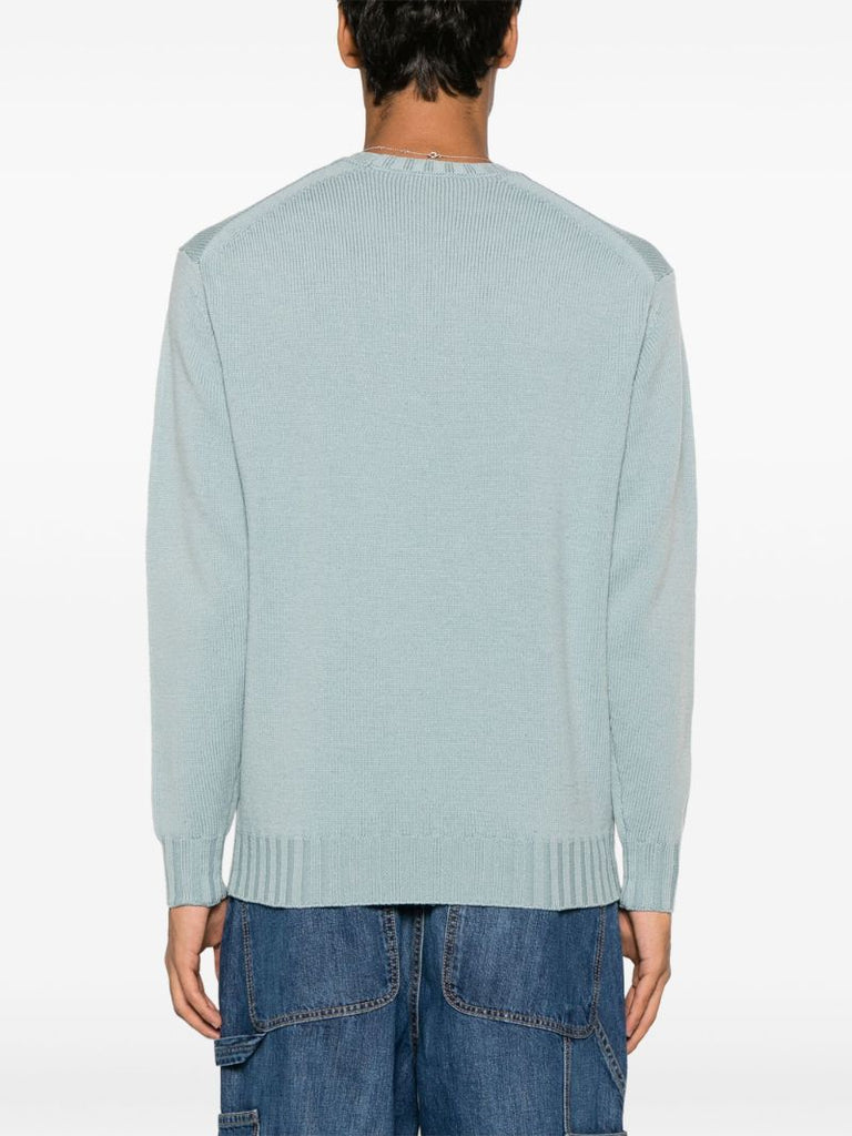 Blue Merino-wool Sweater