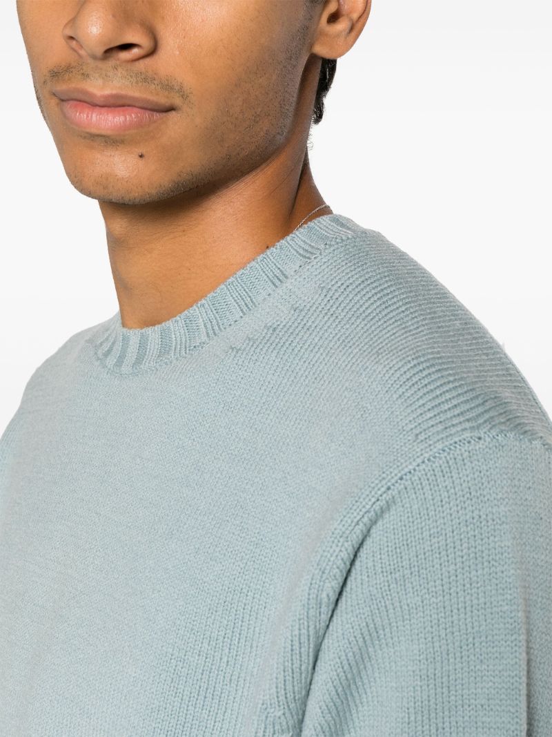 Blue Merino-wool Sweater