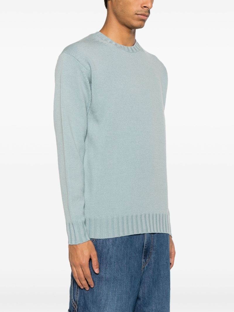 Blue Merino-wool Sweater