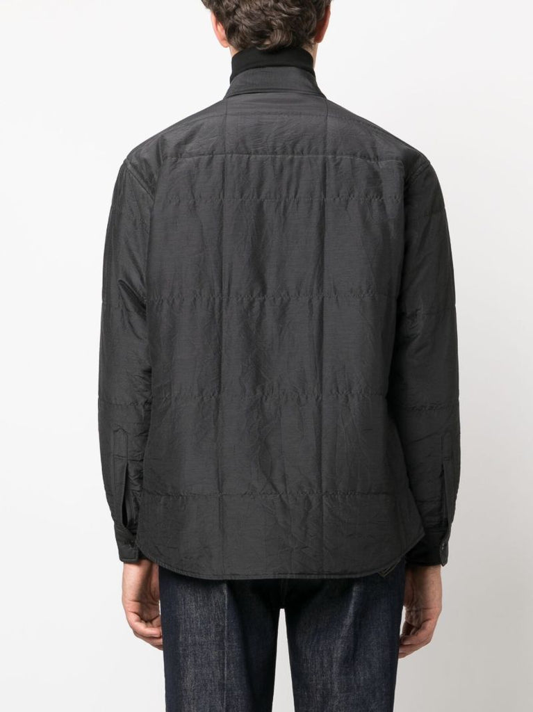 Black Quilted Overshirt