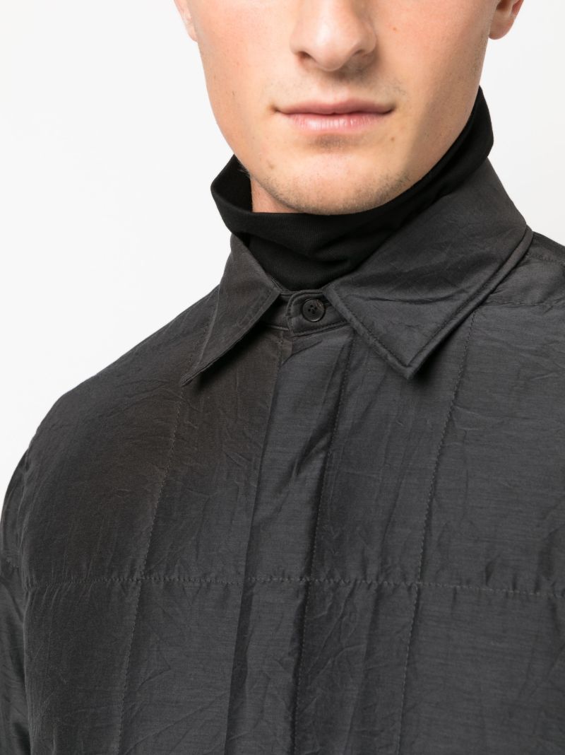 Black Quilted Overshirt