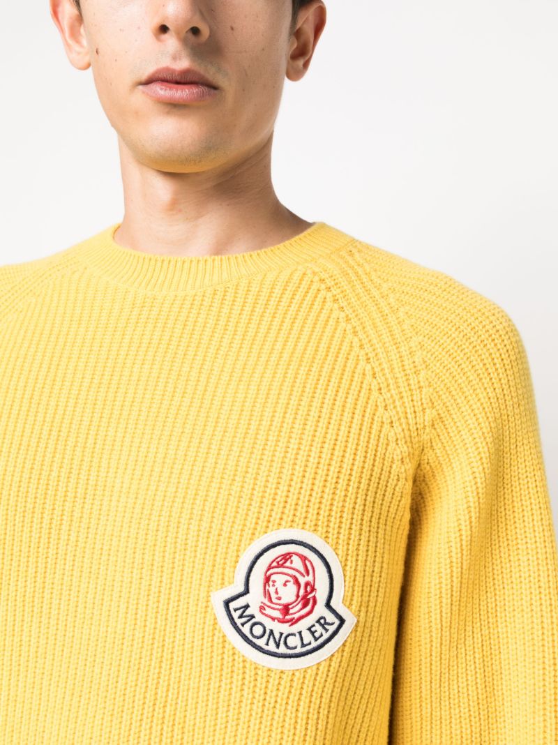 X  Billionaire Boys Club Yellow Logo-patch Sweater