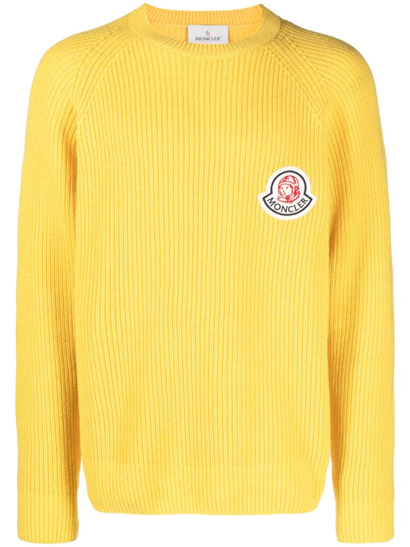 X  Billionaire Boys Club Yellow Logo-patch Sweater