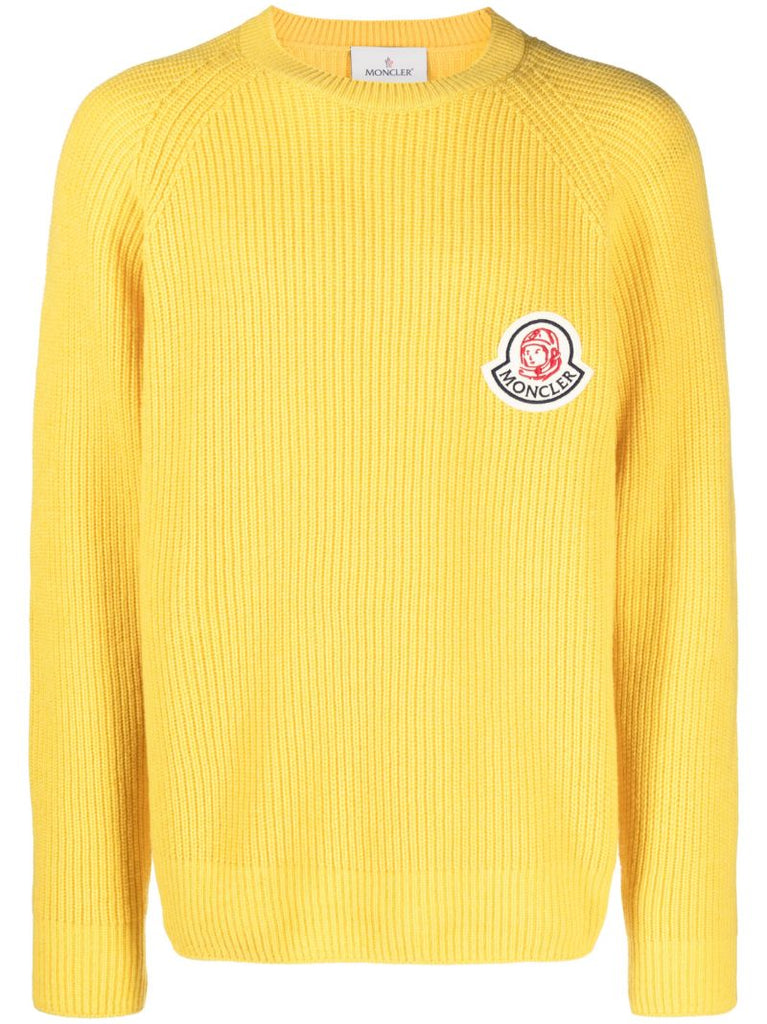 X  Billionaire Boys Club Yellow Logo-patch Sweater