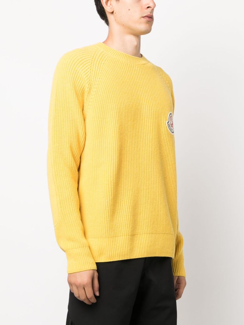 X  Billionaire Boys Club Yellow Logo-patch Sweater