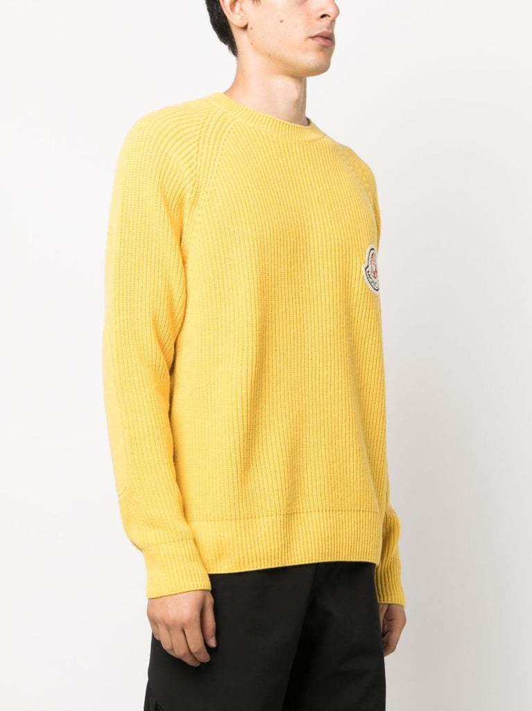 X  Billionaire Boys Club Yellow Logo-patch Sweater