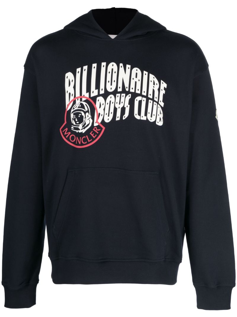X  Billionaire Boys Club Blue Logo-print Hoodie
