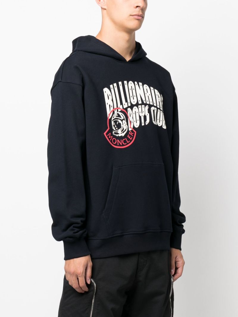 X  Billionaire Boys Club Blue Logo-print Hoodie