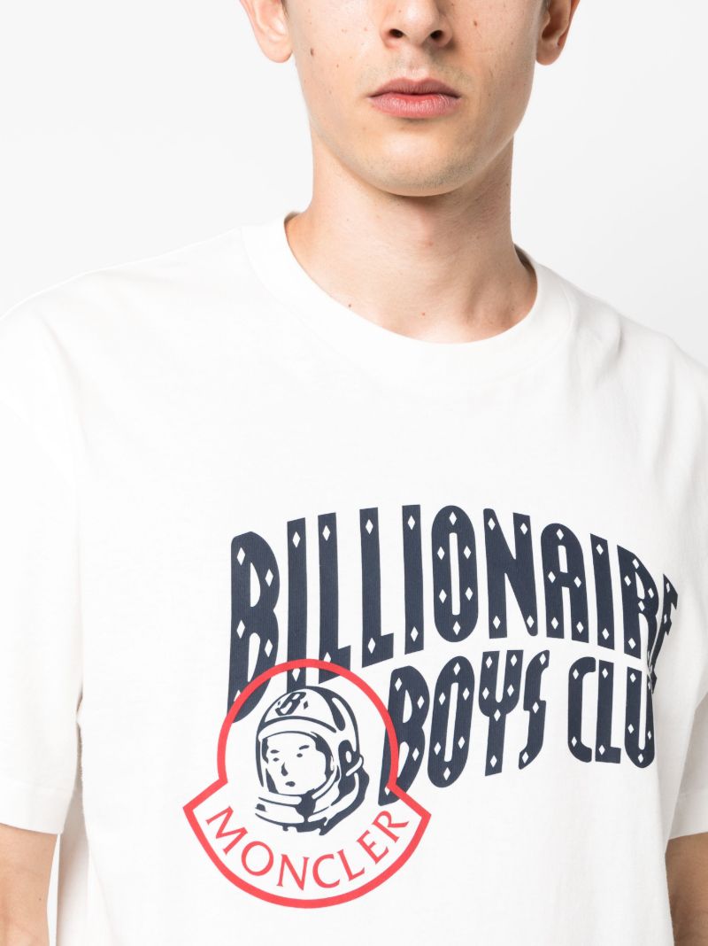 X  Billionaire Boys Club White Logo-print T-shirt