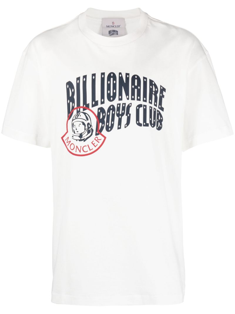 X  Billionaire Boys Club White Logo-print T-shirt