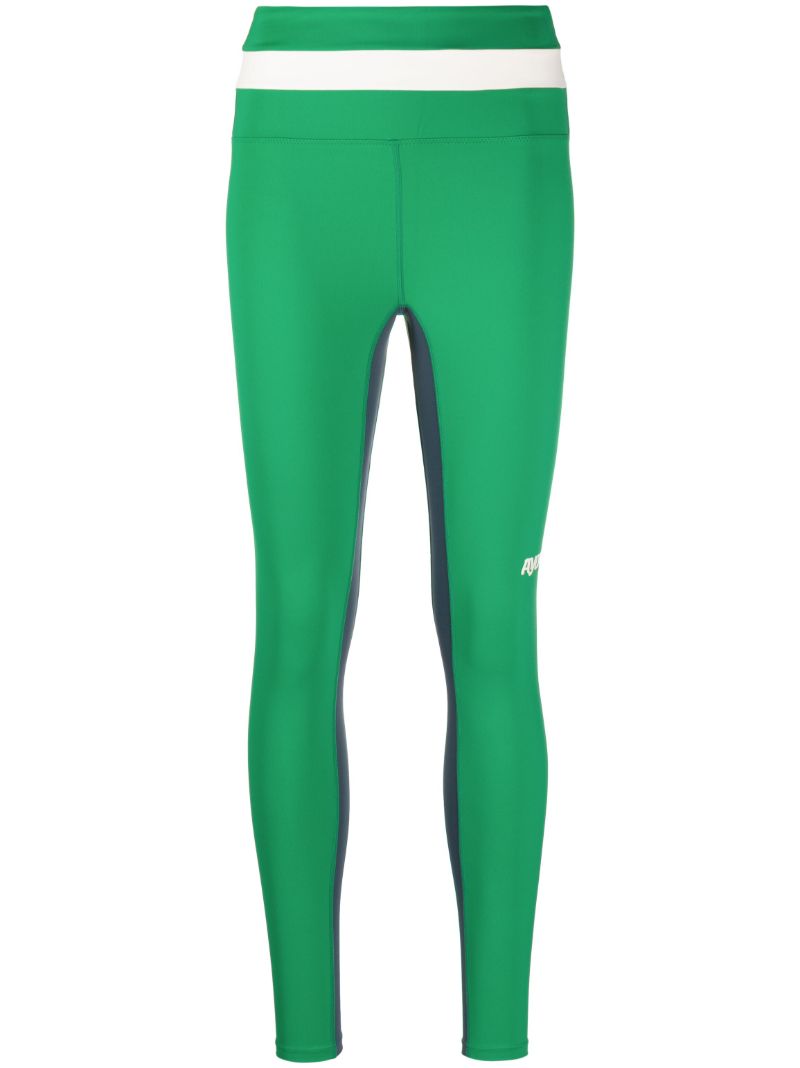 Green Chloe 7/8 Training Leggings