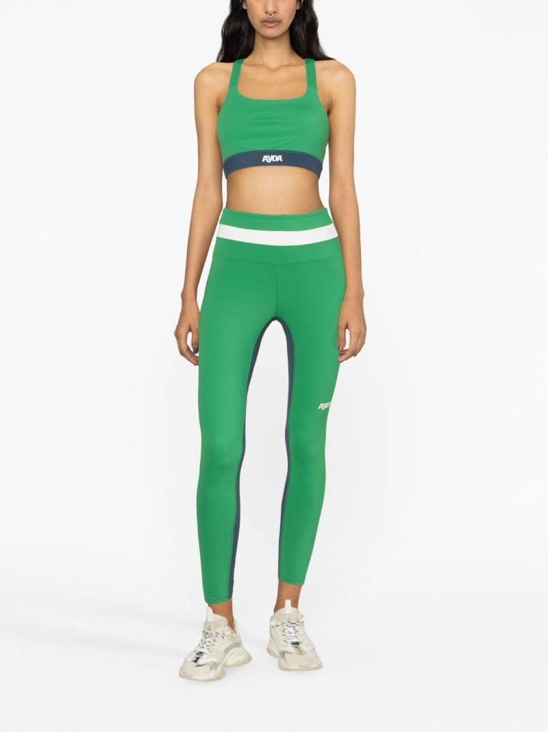 Green Chloe 7/8 Training Leggings