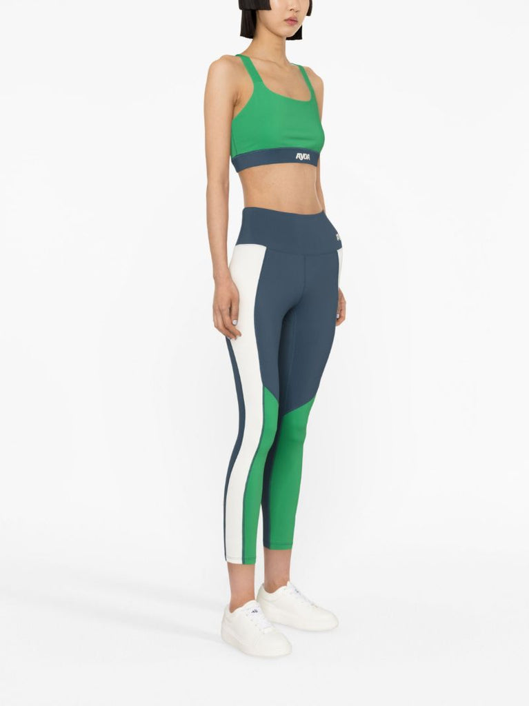 Green Volley Sports Bra